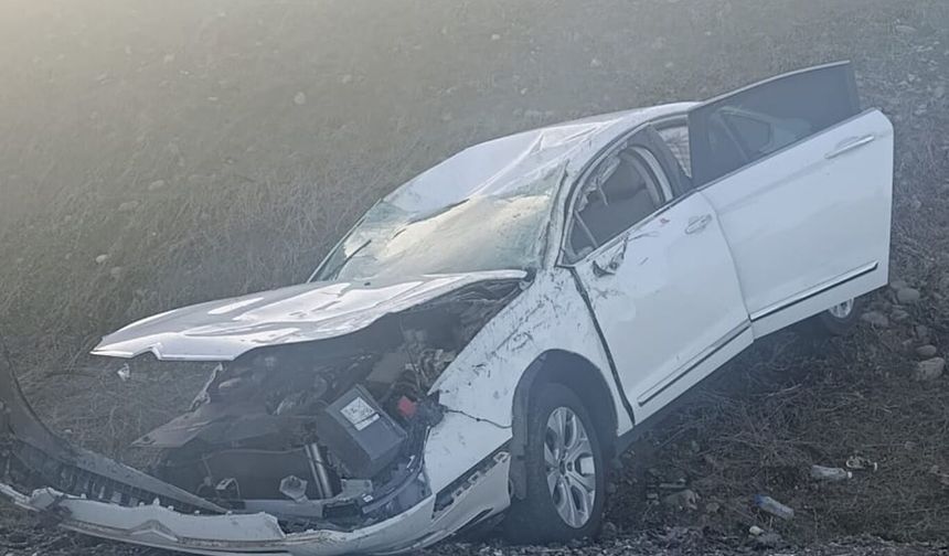Bingöl’de otomobil takla attı: 1 yaralı