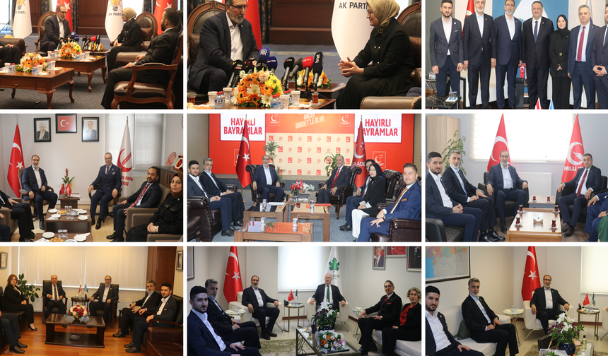 HÜDA PAR siyasi partilerle bayramlaştı