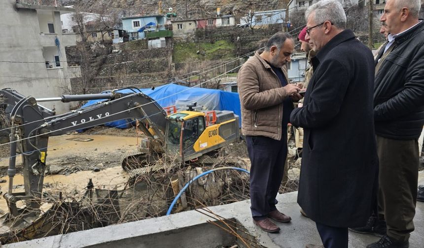 HÜDA PAR, Uludere'de meydana gelen sel felaketini yerinde inceledi 