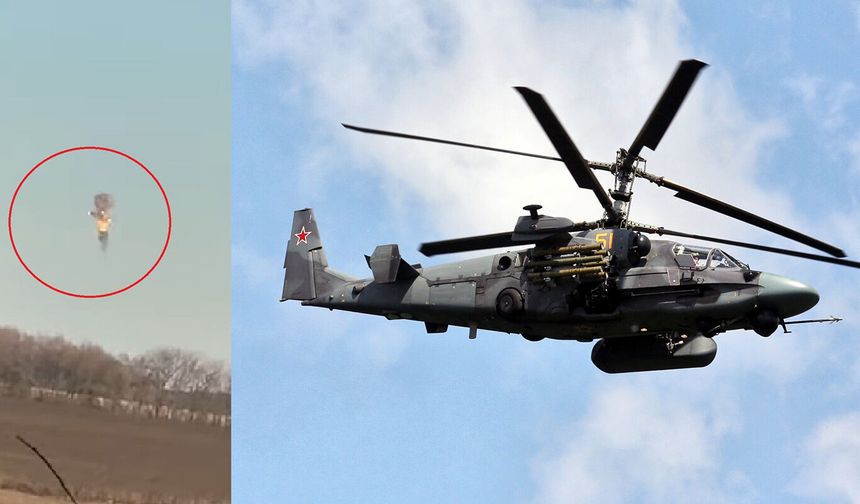 Ukrayna: Rusya'ya ait  Ka-52 helikopteri düşürüldü, mürettebat öldü